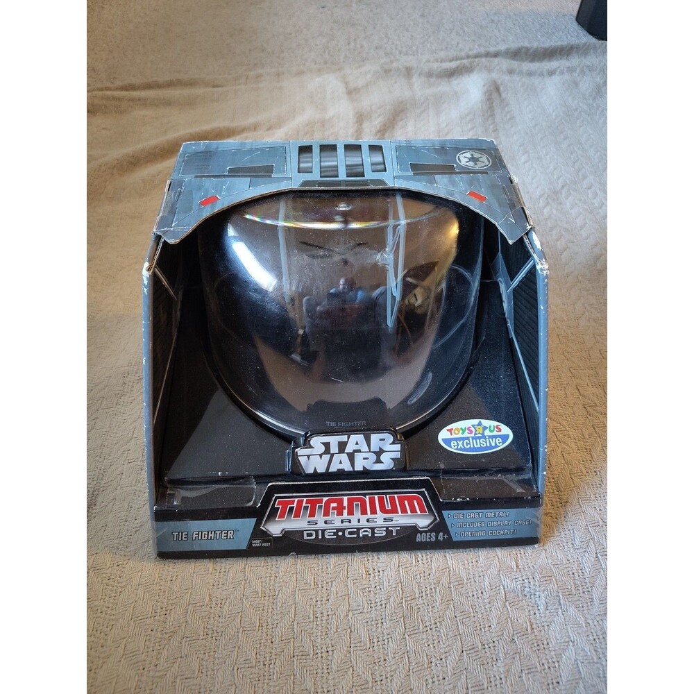 Toys R Us Exclusive Star Wars Titanium Series Die-Cast Tie Fighter New